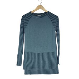 SmartWool Sweater Women's XS Green Tunic Crewneck Merino Wool Blend NWT $120